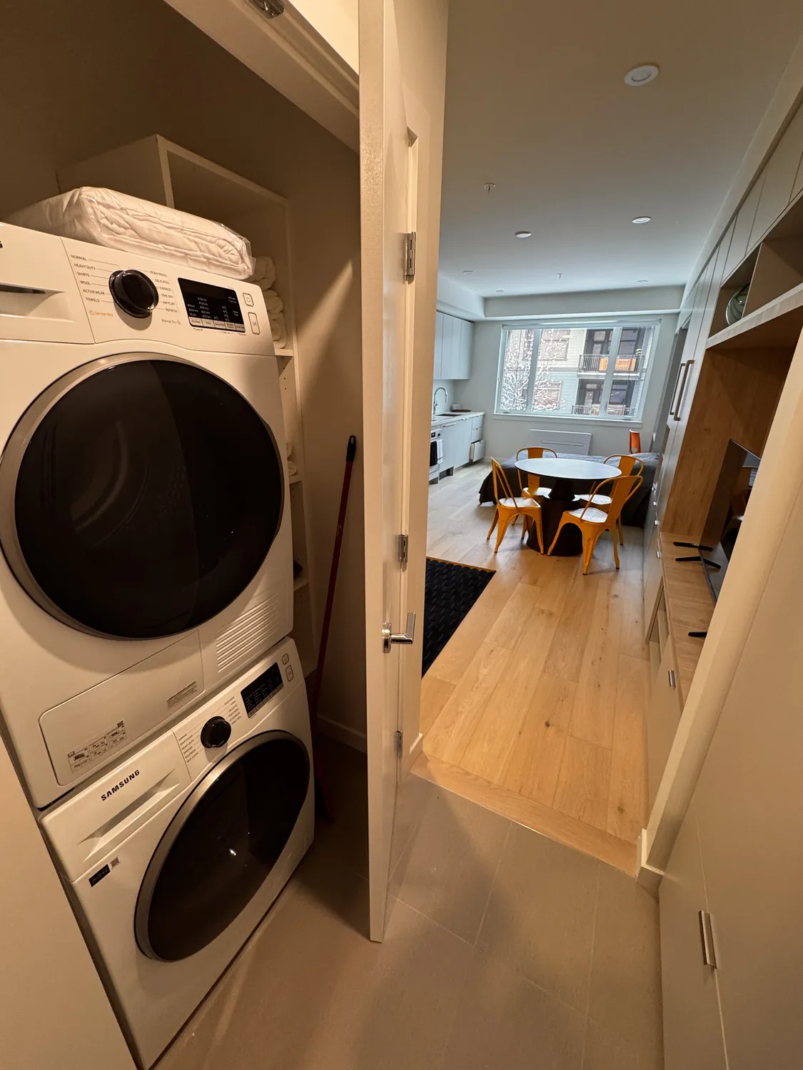 In-suite washer and dryer