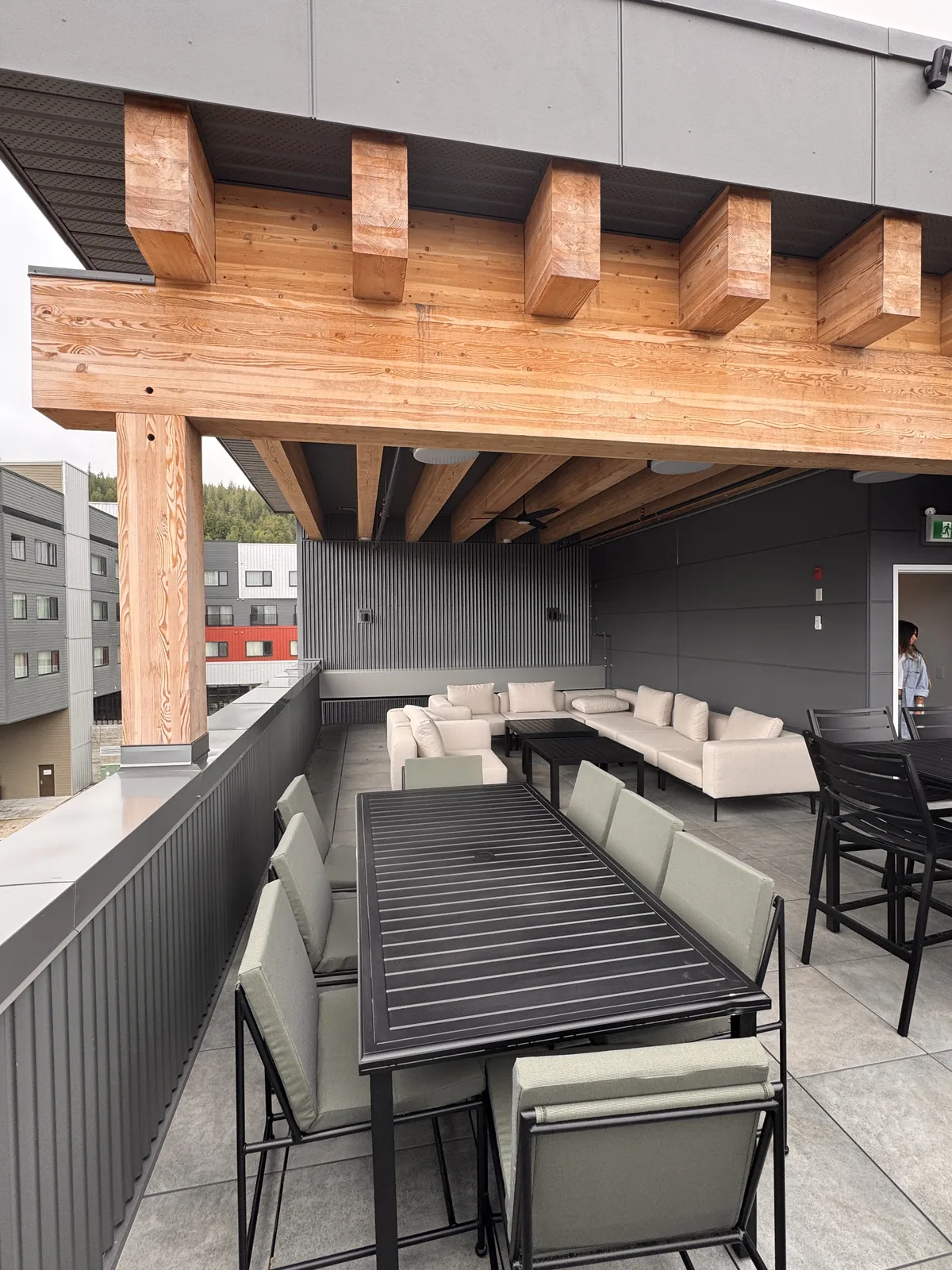 Rooftop lounge at The Crescent